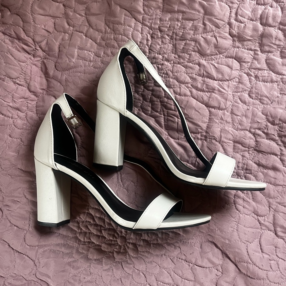 Steve Madden White Heels